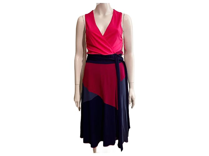 Diane Von Furstenberg Vestido envolvente Sady de DvF en rayón tejido Multicolor