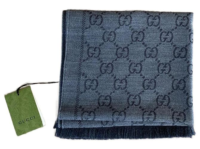 Sciarpa Gucci reversibile nera Nero 