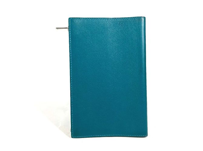 Hermès Hermes EA Zip PM Notebook Stationery Case Blue