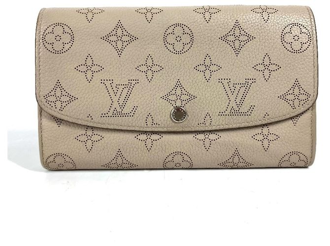 Cartera Larga Iris Mahina Louis Vuitton Beige
