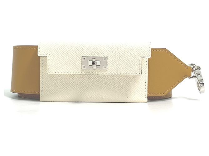 Kelly Hermès Hermes Bandouliere Bag Strap Beige