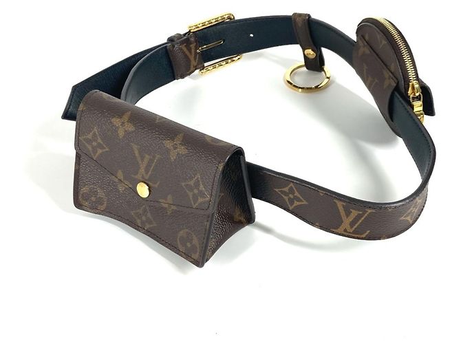 Sac à main multi-poches Santur Monogram de Louis Vuitton Marron