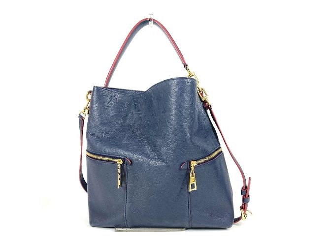 Sac 2WAY Merry Monogram Empreinte Louis Vuitton Rouge Bleu Marine