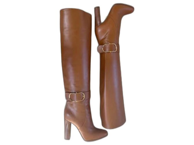 Dolce & Gabbana Dolce&Gabbana  Caroline boots 11cm SiZE 39/U.K. 6 Cognac