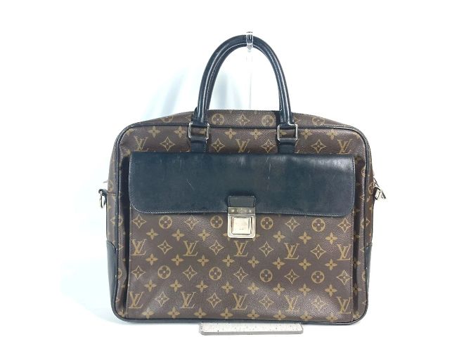 Borsa a tracolla morbida Monogram Macassar Louis Vuitton Marrone Nero Monogramma