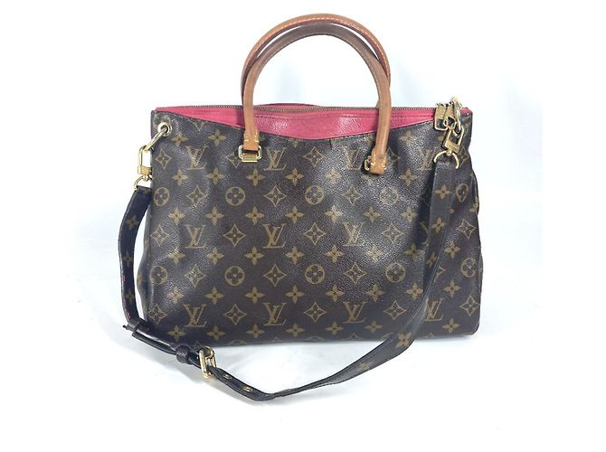 Borsa 2WAY Pallas Monogram Louis Vuitton Marrone Rosa Monogramma