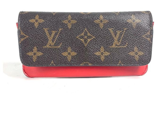 Estuche para gafas Monogram Louis Vuitton Castaño Roja Monograma