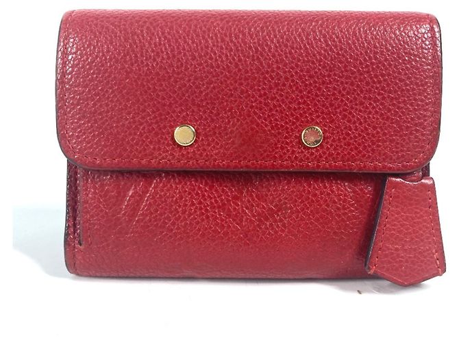 Louis Vuitton Monogram Empreinte Tri-fold Wallet Red Fuschia