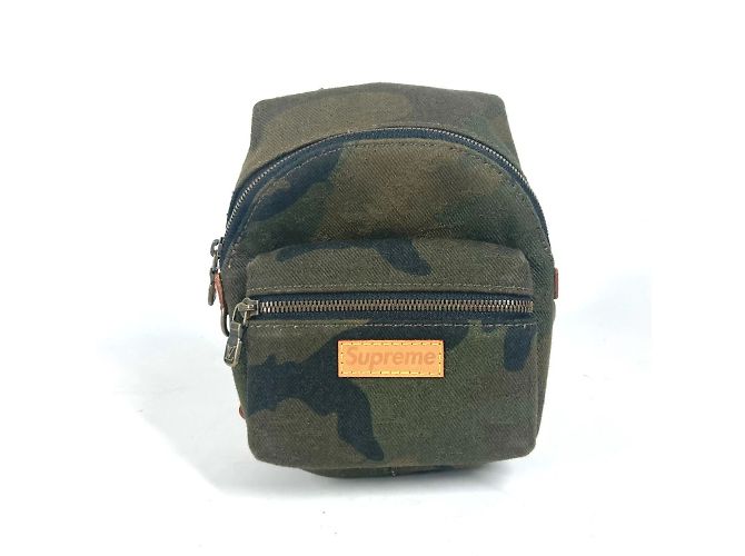 Porte-clés Nano Backpack Camouflage Louis Vuitton Vert