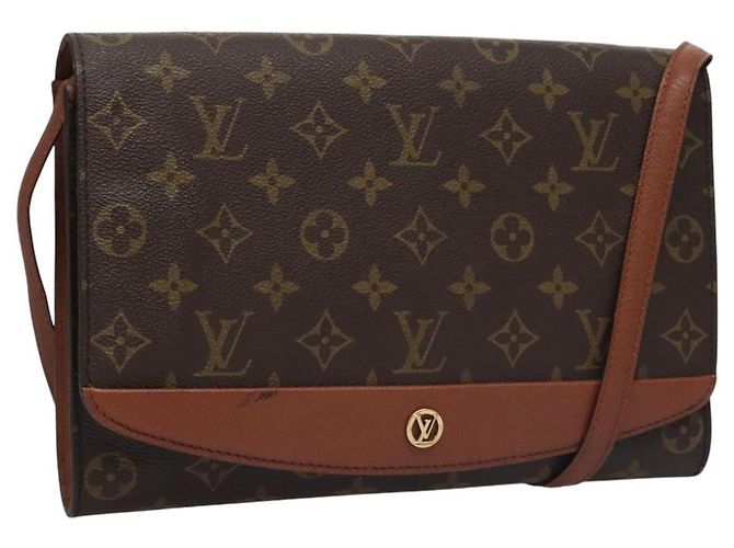 LOUIS VUITTON Monogram Bordeaux 27 Bolsa de Ombro M51797 LV Auth BA475 Monograma