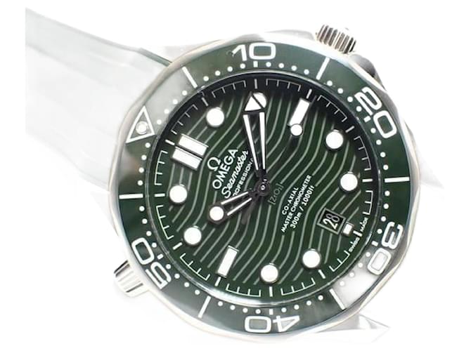 OMEGA SEA MASTER Divers300M Master Chrono meter green 210.32.42.20.10.001 Mens Silvery Steel  ref.2107726