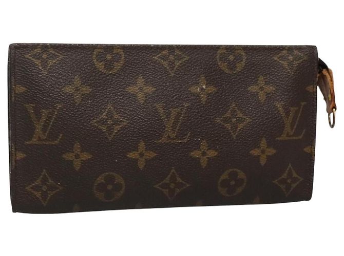 LOUIS VUITTON Monogram Bucket GM Accessory Pouch LV Auth ti2870