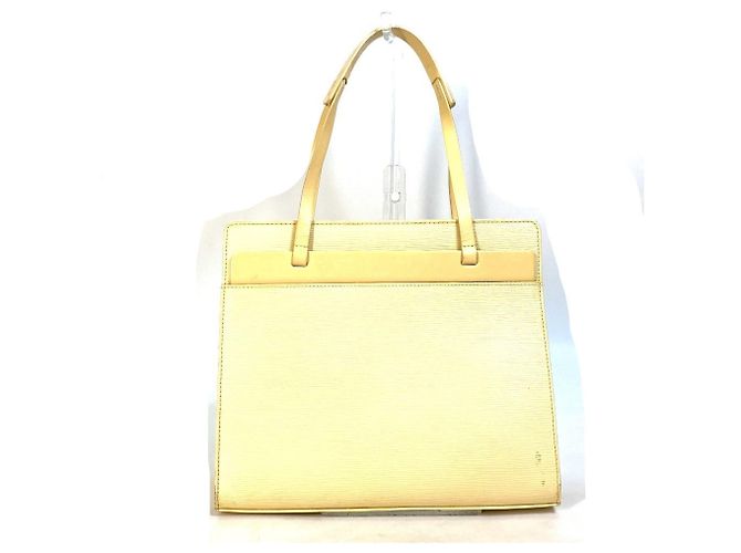 Sac à main Louis Vuitton Epi Croisette PM Jaune