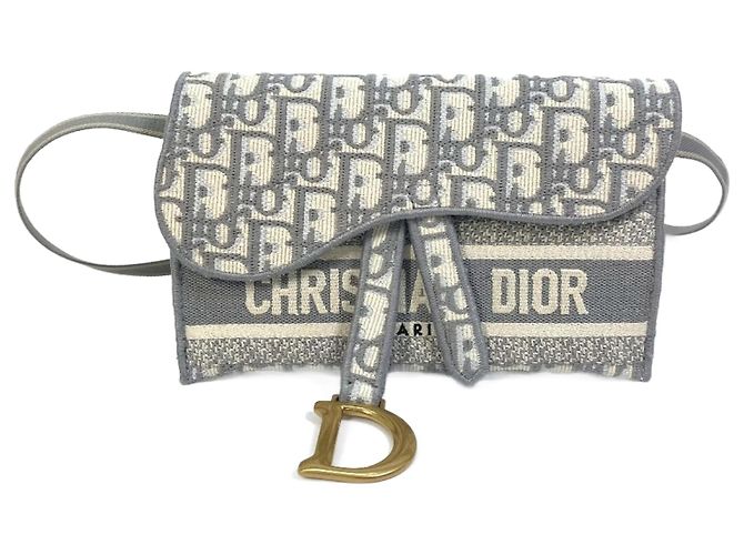 Bolsito Slim Oblique Saddle Christian Dior Castaño