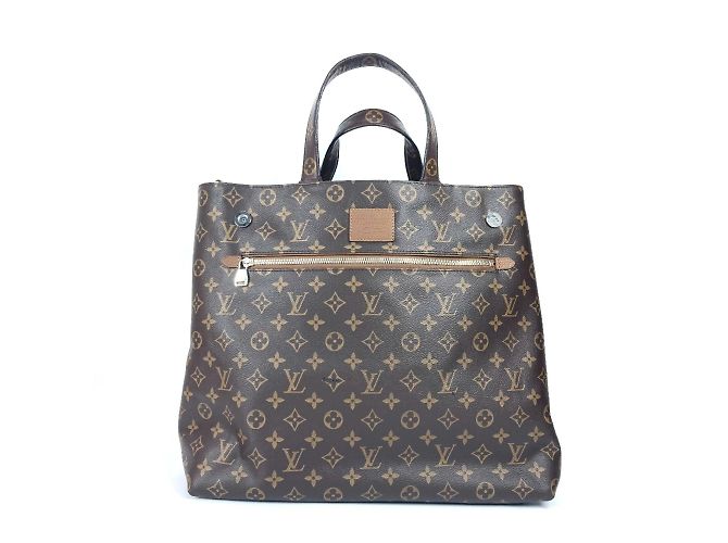 Sac à main Louis Vuitton Monogram Cuir Tote EW Marron