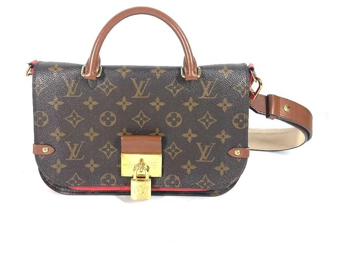 Borsa Tote Vaugirard PM Monogramma Louis Vuitton Marrone Rosso