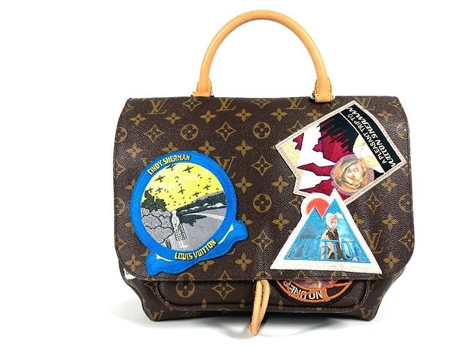 Sac messager caméra Cindy Sherman Monogram Louis Vuitton Marron