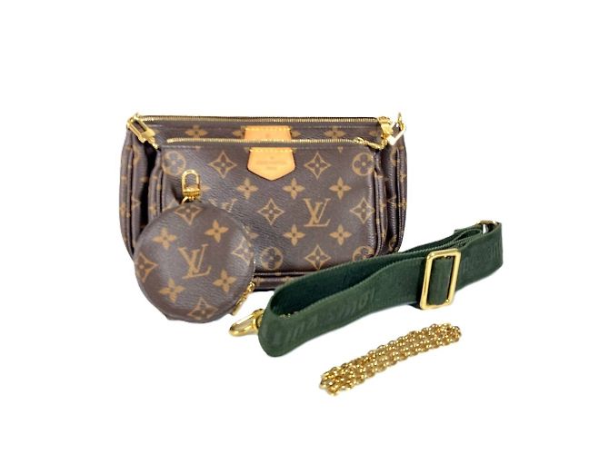 Louis Vuitton Monogram Multi Pochette Accessoires Marron Kaki