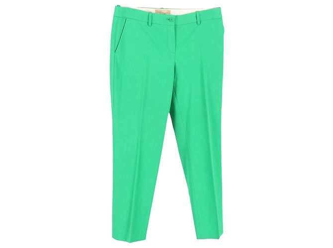 Pantalones rectos Michael Kors en algodón verde