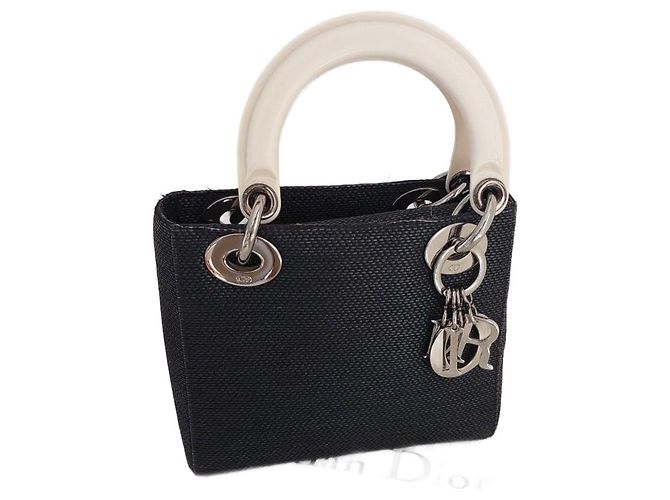 Christian Dior Lady Dior Mini Nero e Bianco Ceramica