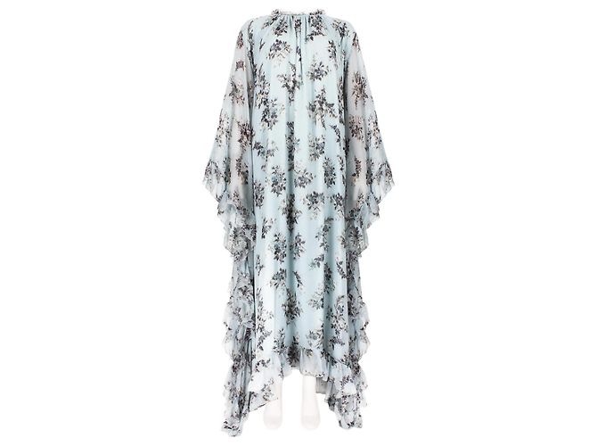Erdem Darance Floral Maxi Kleid Blau