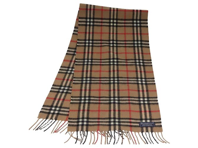 Autre Marque Sciarpa in cashmere Nova Check di Burberrys marrone Auth am7873