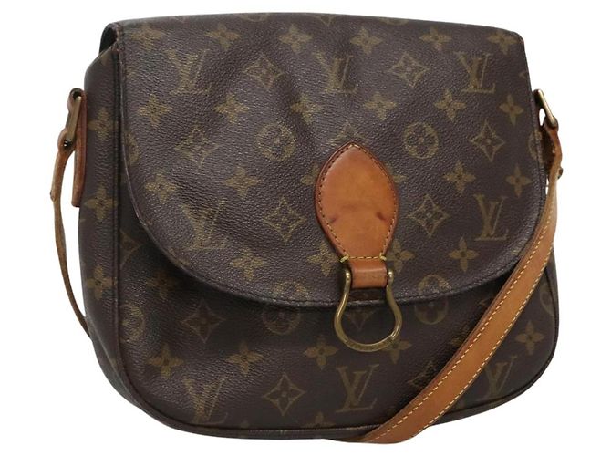 LOUIS VUITTON Monogram Saint Cloud GM Bolsa de Ombro M51242 LV Auth nb150 Monograma