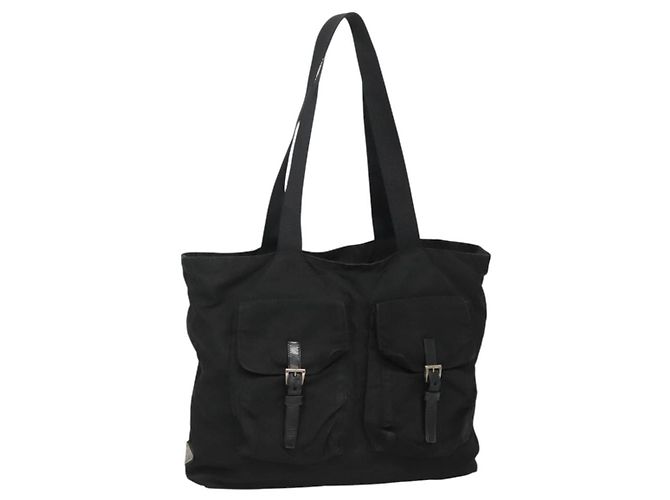 PRADA Borsa Tote Nylon Nera Auth IN035 Nero