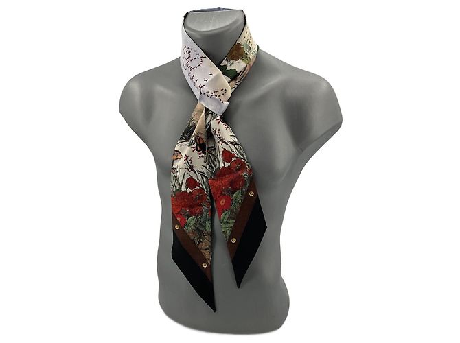 Sciarpa Burberry in seta multicolore