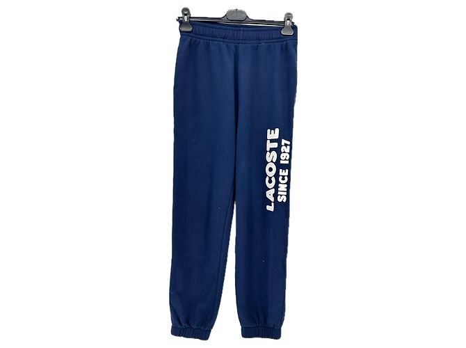 LACOSTE Hose T.FR 34 Baumwolle Marineblau