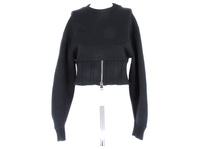 ALEXANDER MCQUEEN Strickwaren T.IT 38 Baumwolle Schwarz