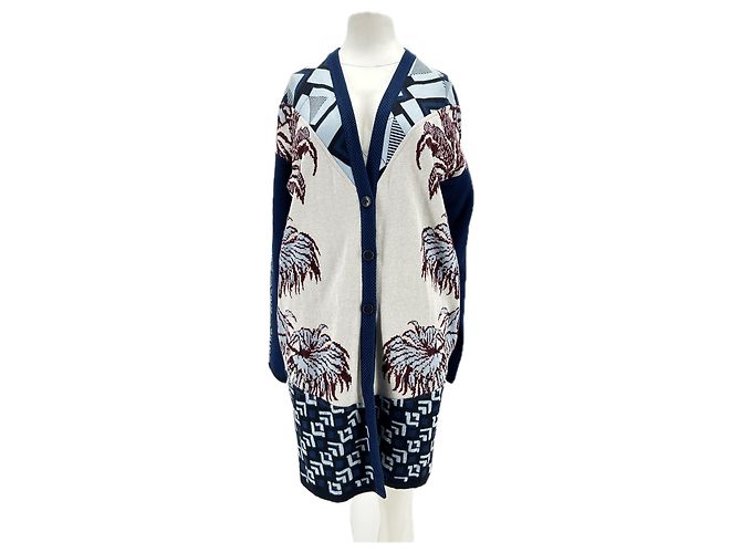 ETRO Strickwaren T.IT 42 Baumwolle Blau 
