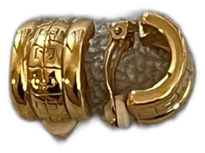 Orecchini Givenchy dorati con logo D'oro 