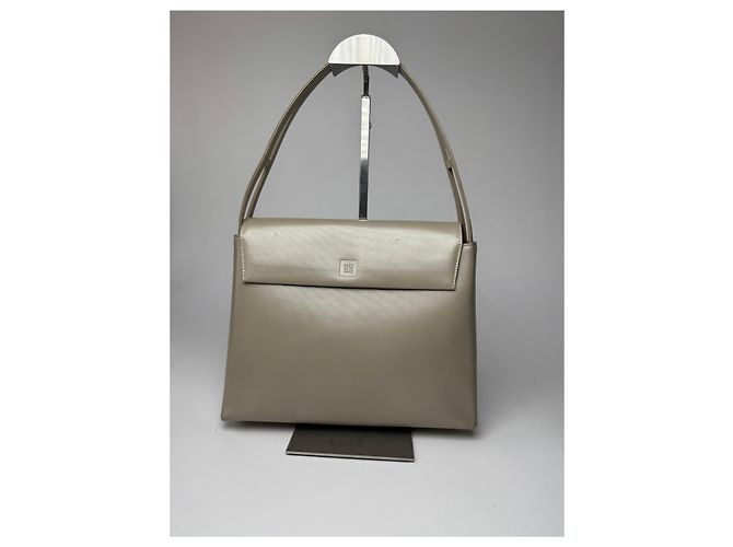 Vintage  Givenchy 4G Patent Leather bag grey
