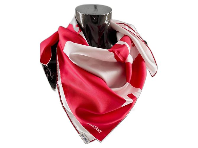 Burberry Silk Scarf Multicolor 90x90cm Multiple colors