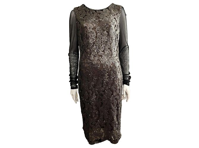 Vera Wang Sequin covered tulle dress
