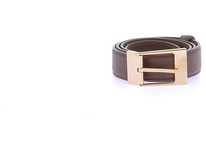 THE ROW Belts T.International S Leather Brown