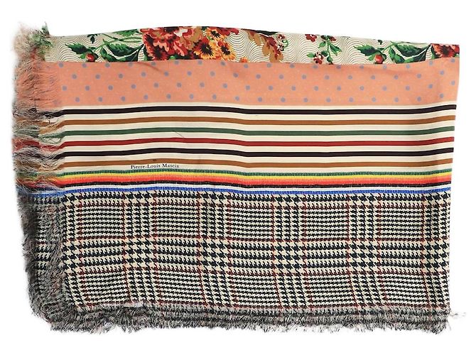 Autre Marque Multicolour Aloeuw silk scarf Multiple colors