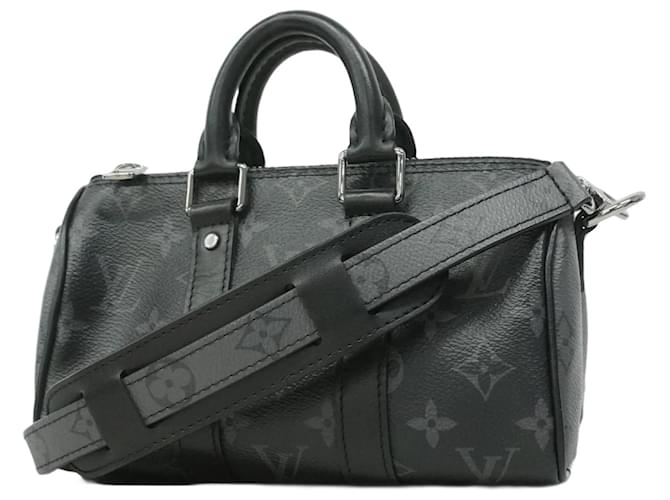 Louis Vuitton Monogram Eclipse Reverse Keepall XS Shoulder Bag Brown Black  ref.2109765