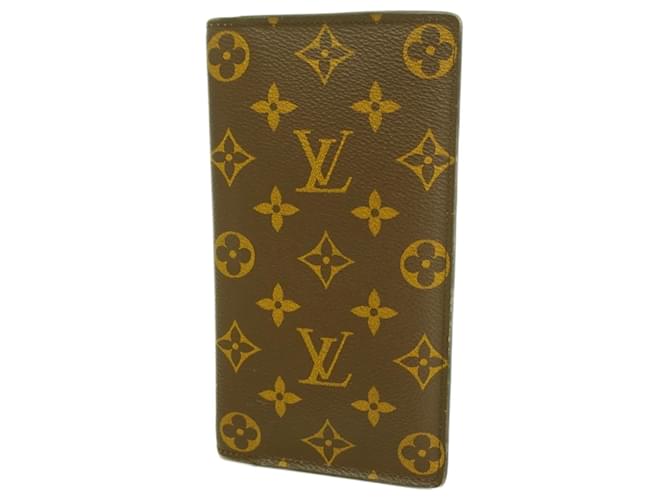 Louis Vuitton Long Wallet Monogram Portefeuille Brazza Brown  ref.2110129