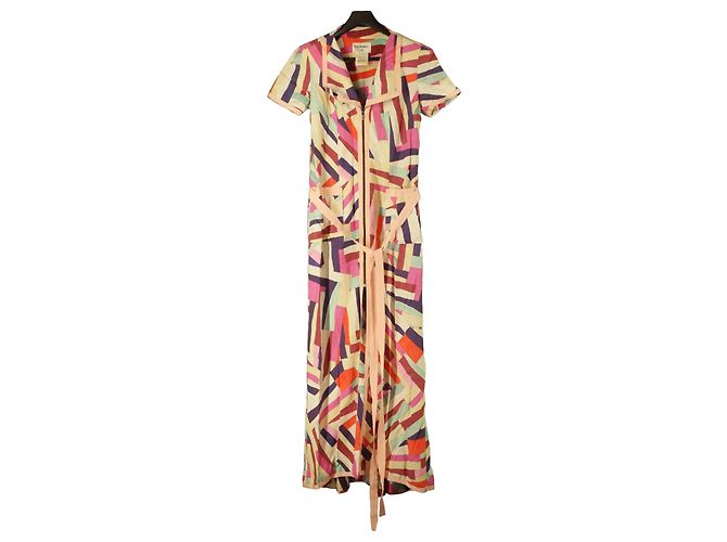 Increíble vestido de pasarela de Chanel Multicolor