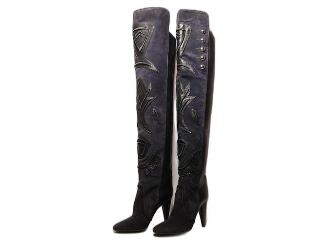 Botas largas Isabel Marant increíbles Azul marino