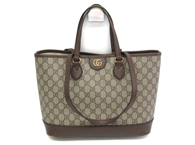 Gucci Double G Medium Tote Bag Beige