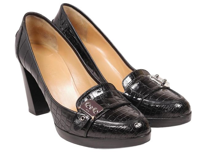 Hermès Incríveis saltos de crocodilo Hermes Classic Preto