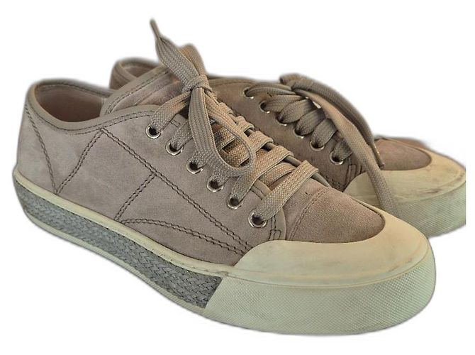 Baskets Tod's en daim beige et gris