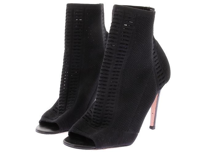 Botas ankle GIANVITO ROSSI T.EU 38.5 Tecido Preto