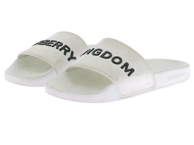 Sandali BURBERRY T.EU 38 Gomma Bianco