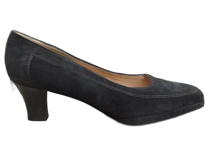 Sidonie Larizzi Pumps Black Deerskin