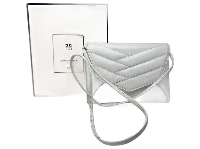 Vintage Givenchy 4G Leather Bag white