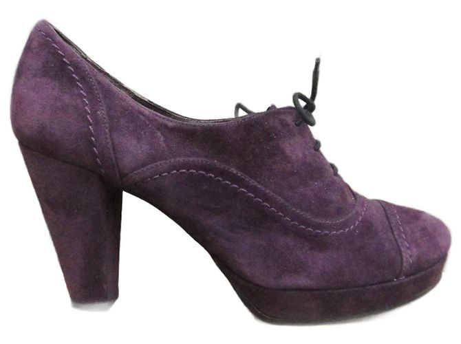 Autre Marque Botines Mine de Rien de ante violeta oscuro Morado oscuro